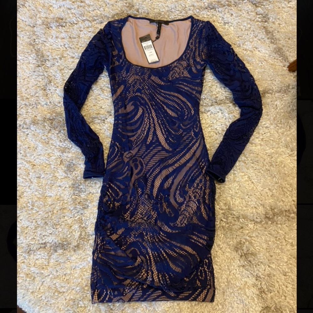 BCBGMAXAZRIA Imperial Blue Vivia Cocktail DressXXS
